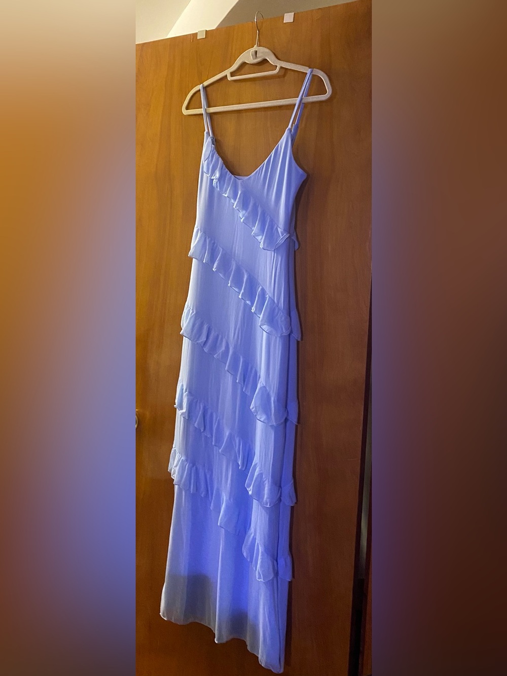 Ruffle Slip full length Dress